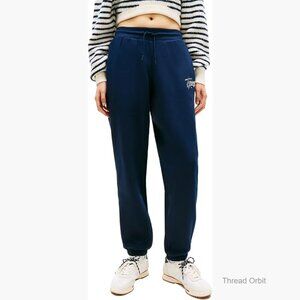 Relaxed Fit Jogger Sweatpants with Printed Logo and Pockets